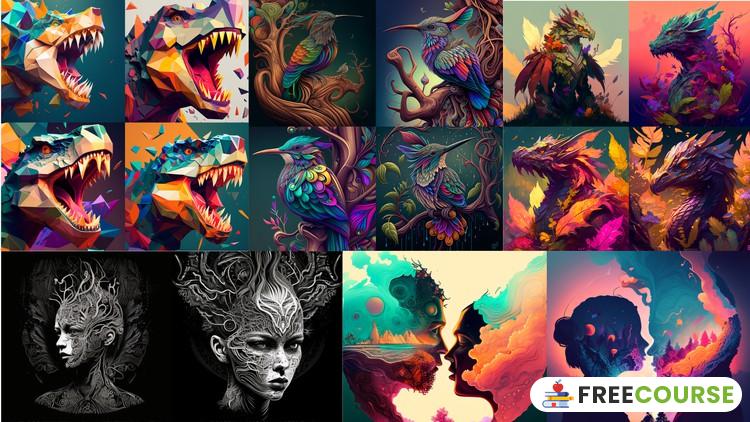 Course Image Midjourney- Reverse engineer images to generate prompts free - FilesVibe